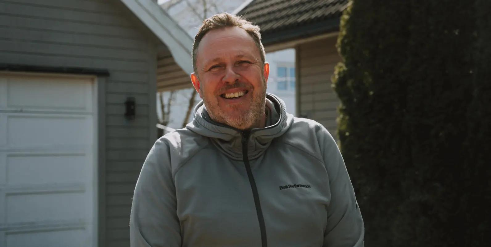 FORNØYD MANN: Eirik Fiskvik har kjøpt et nytt rekkehus på Kvislatunet på Stjørdal uten egenkapital.