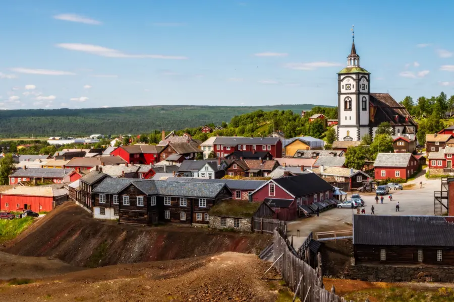 Roros Copper Mining Town Norway Landscape