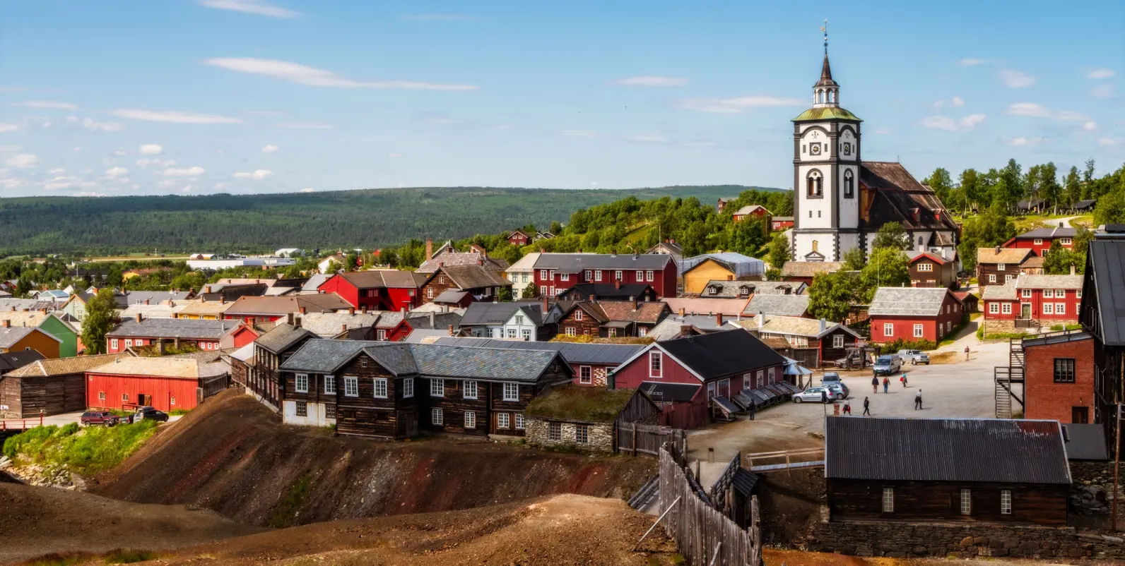 Roros Copper Mining Town Norway Landscape