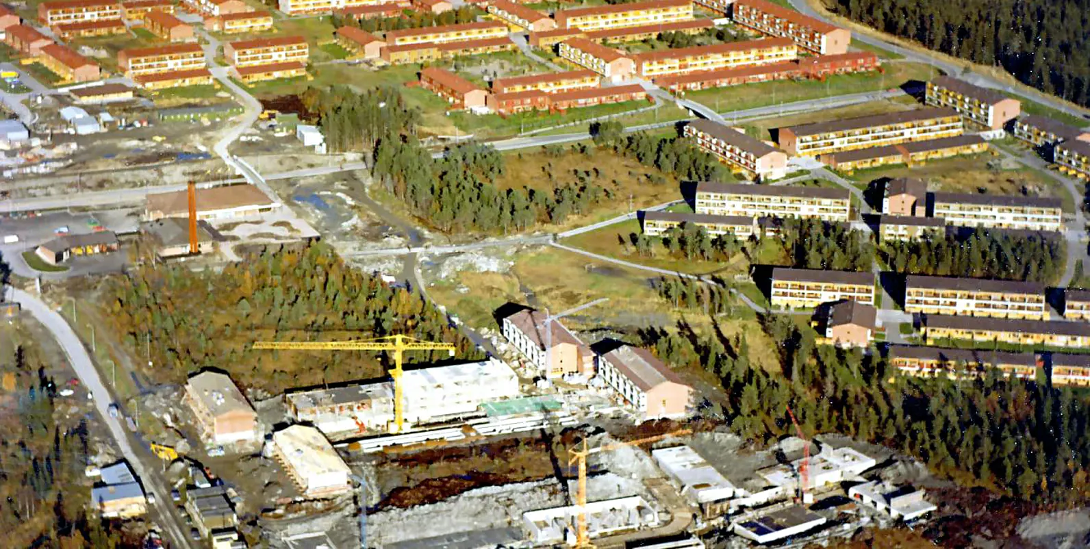 Kattem i vekst: Nye borettslag skyter opp, og et helt nabolag tar form