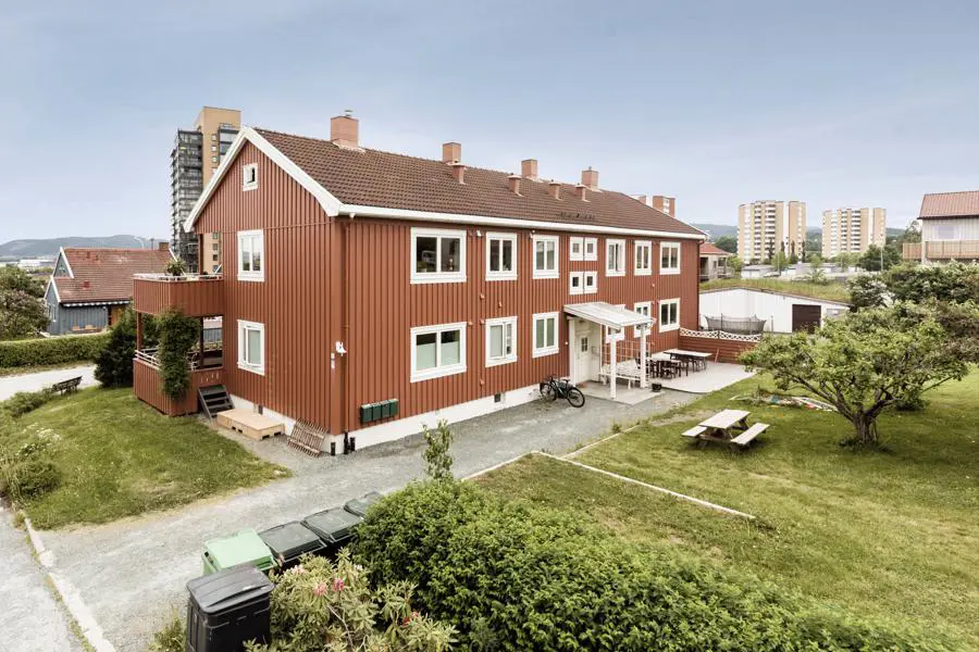 ET GODT STE Å BO: Persaunet Hageby Borettslag består av 104 enheter. I år fyller de 75 år.